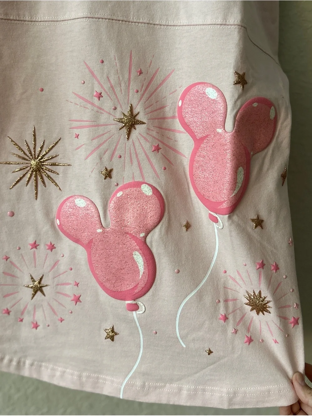 Disney World Pink and Gold Balloons Spirit Jersey S - Picture 6 of 8